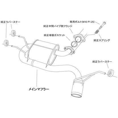 HKS LEGAMAX Sports ロードスター ND5RC 15/05-23/12 【32018-AZ011】 マフラー LEGAMAX Sports エッチケーエス リーガマックススポーツ