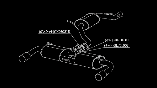 柿本改 einsatz s-622 VOLKSWAGEN ゴルフ6 ABA-1KCCZ 2009/09〜2013/09 W6B3018C