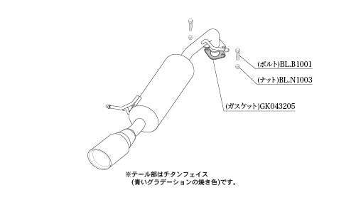 柿本改 Class KR オーラ 6AA-FE13 2021/8〜2024/6 【N713121】 マフラー カキモト カキモト クラスKR