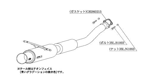 柿本改 Regu.06 & R インプレッサスポーツワゴン TA-GGA C D E F G型 2002/11〜2007/6 【B21316】 マフラー カキモト カキモト レグ06 & R