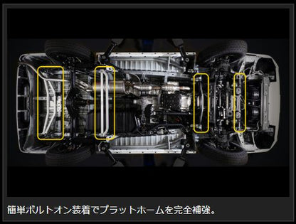 Genb フレームサポートセット 1台分フルセット トヨタ ハイエース TRH200/KDH200/GDH200系 OUBS4H