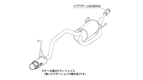 柿本改 GTbox 06&S サンバーバン 3BD-S700B 2022/1〜 【D44330】 マフラー カキモト カキモト GTボックス 06&S
