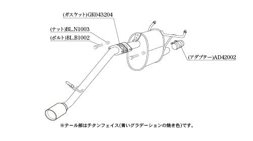 柿本改 Class KR ハイゼットトラック EBD-S500P 2014/9〜2020/8 【D71327】 マフラー カキモト カキモト クラスKR