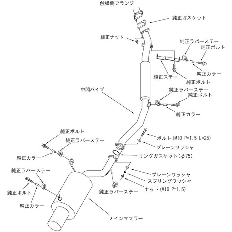 HKS silent Hi-Power ランサーエボリューションVI CP9A 99/01-01/01 【31019-AM006】 マフラー silent Hi-Power エッチケーエス サイレントハイパワー