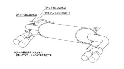 柿本改 カスタムマフラー インプレッサ CBA-GRB 2007/10〜2010/3 【BCO330】 マフラー カキモト カキモト カスタムマフラー