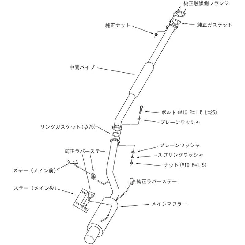 HKS silent Hi-Power ランサーエボリューションVII CT9A 01/02-03/01 【31019-AM007】 マフラー silent Hi-Power エッチケーエス サイレントハイパワー
