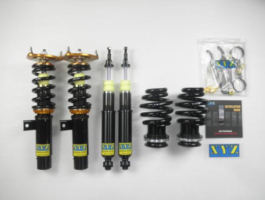 XYZ RSタイプ車高調 AUDI A3 スポーツバック クワトロ ABA-8PBMJF/GH-8PBMJF/ABA-8PBUBF/GH-8PBUBF/ABA-8PCCZF/GH-8PCCZF 2004〜2013 RS-AU05