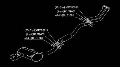 柿本改 einsatz s-622 BMW 3シリーズ(E90) ABA-VB23 2005/10〜2007/05 E6C3006B