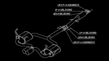 柿本改 einsatz s-622 BMW MINI ミニ(R53) GH-RE16 2004/09〜2007/02 E633001B