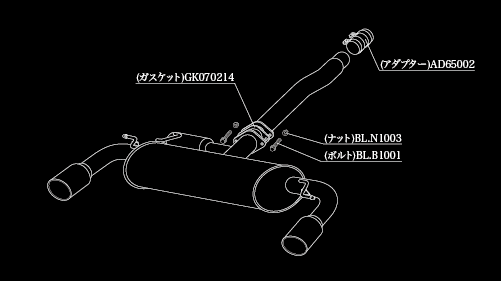 柿本改 einsatz s-622 BMW MINI ミニクラブマン(F54) DBA-LN20 2015/11〜 E6F3025C