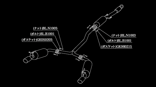 柿本改 einsatz s-622 BMW MINI ミニクラブマン(R55) DBA-ZG16 2010/03〜2016/03 E6F3014C