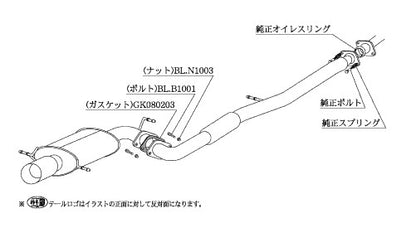 柿本改 Kakimoto.R インプレッサ GH-GDB E F G型 2004/6〜2007/6 【BS317】 マフラー カキモト カキモト カキモトR