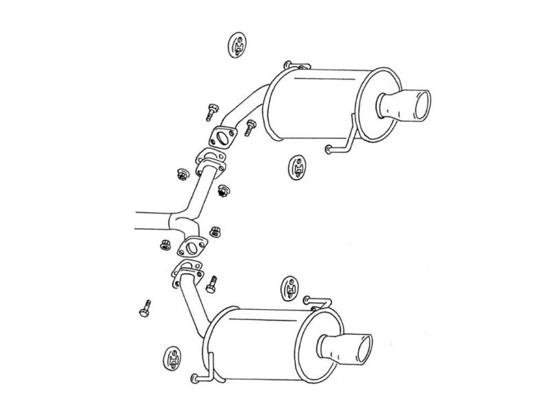 FUJITSUBO legalis SEDALIS ＋BGテールオプション左右 レガシィB4 TA-BL5 H15.6〜H18.5（2003.6〜2006.5） 【450-64066×1＋BG-OP2×1】 マフラー フジツボ レガリス セダリス＋BGテールOP左右