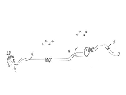 FUJITSUBO legalis Legalis K ネイキッド GH TA-L750S H11.11〜H13.10（1999.11〜2001.10） 【450-70703】 マフラー フジツボ レガリスK