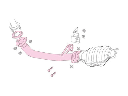 FUJITSUBO FRONT PIPE スカイライン GF-ER34 H10.5〜H13.6（1998.5〜2001.6） 【610-15085】 フジツボ フロントパイプ