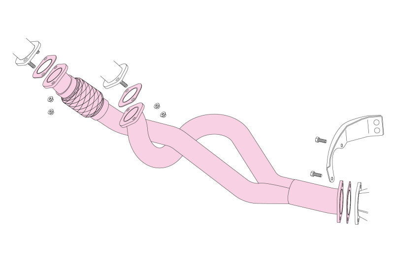 FUJITSUBO FRONT PIPE スカイラインGT-R E-BCNR33 H7.1〜H11.1（1995.1〜1999.1） 【610-15165】 フジツボ フロントパイプ