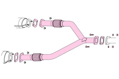 FUJITSUBO FRONT PIPE スカイライン DBA-PV36 H18.11〜H20.12（2006.11〜2008.12） 【610-15221】 フジツボ フロントパイプ