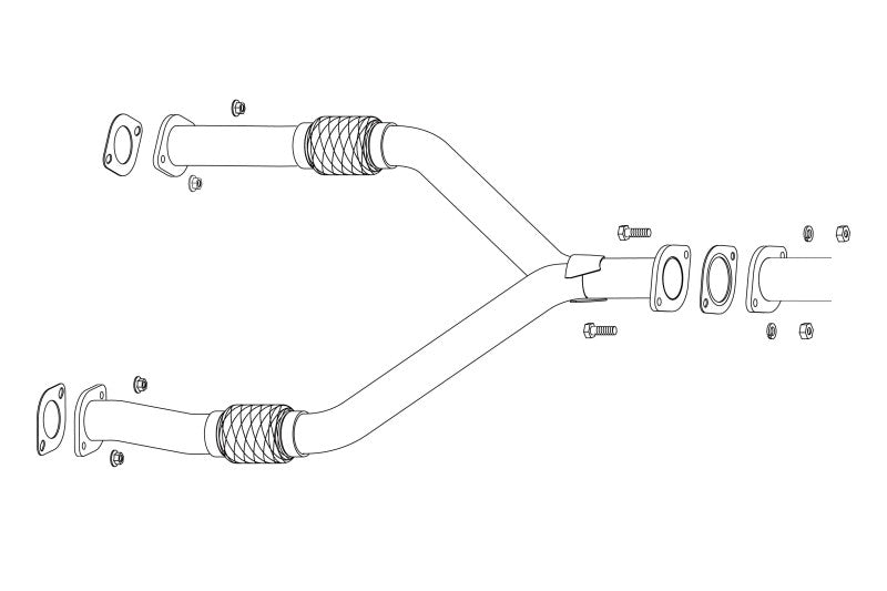 FUJITSUBO FRONT PIPE スカイライン 5BA-RV37 R1.9〜R4.9（2019.9〜2022.9） 【610-15244】 フジツボ フロントパイプ