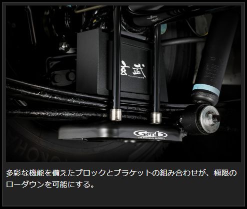 Genb スーパーダウンブロックシステム 3.5インチ/-87.5ミリ ニッサン NV350キャラバン E26 SDS35C