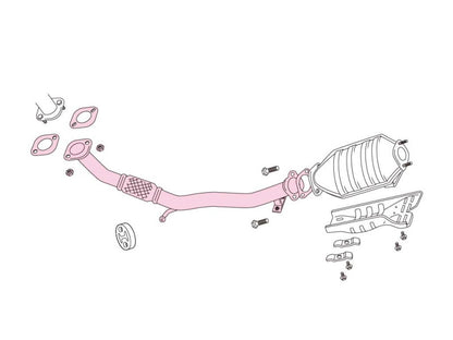 FUJITSUBO FRONT PIPE ランサーエボリューション II III E-CE9A H6.1〜H8.7（1994.1〜1996.7） 【610-32032】 フジツボ フロントパイプ