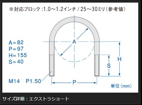 Genb サーフェスロックUボルト エクストラショート トヨタ ハイエース TRH200/KDH200/GDH200系 SDBUEH