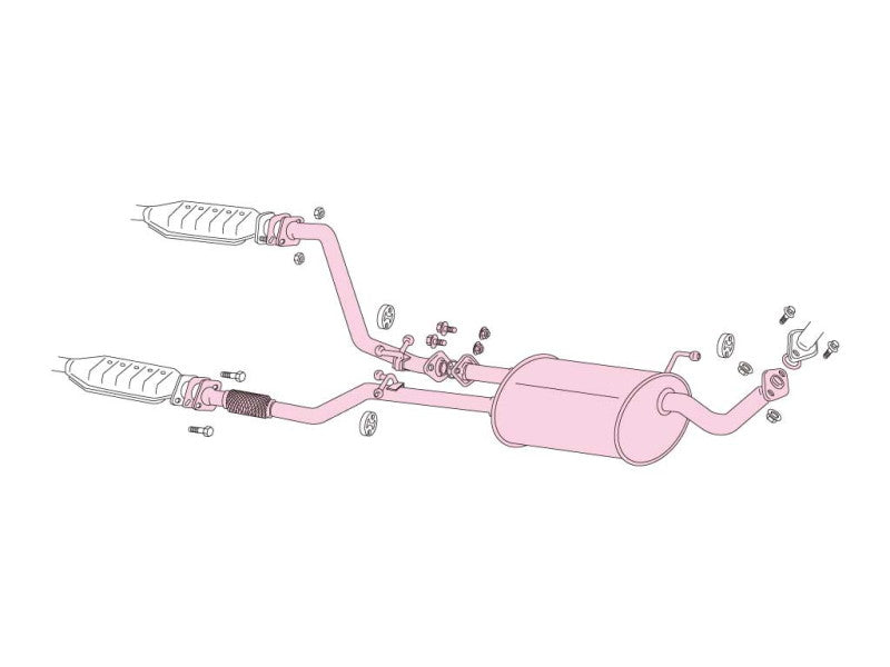 FUJITSUBO Center Pipe for Wagolis エルグランド E,GF-ALWE50 H9.5〜H12.8（1997.5〜2000.8） 【860-17838】 フジツボ センターパイプ for ワゴリス
