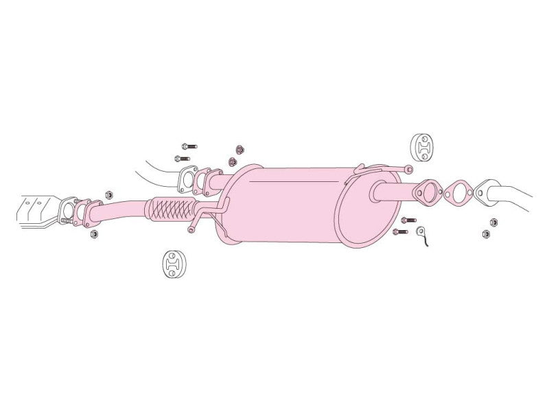 FUJITSUBO Center Pipe for Wagolis エルグランド UA-NE51 H14.5〜H16.8（2002.5〜2004.8） 【860-17851】 フジツボ センターパイプ for ワゴリス