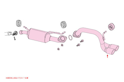 FUJITSUBO authorize A-K ＋BGテールオプション アルトワークス DBA-HA36S H27.12〜R2.10（2015.12〜2020.10） 【750-80194×1＋BG-OP×1】 マフラー フジツボ オーソライズ A-K＋BGテールOP