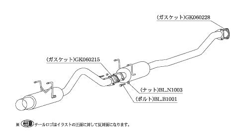 柿本改 HYPER FULLMEGA N1+ Rev. インテグラ LA ABA-DC5 2001/7〜2007/2 【H31351】 マフラー カキモト カキモト ハイパーフルメガN1プラス レブ