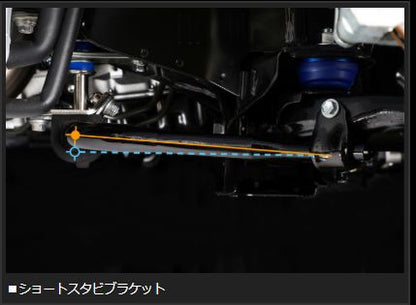 Genb ショートスタビブラケット トヨタ ハイエース TRH200/KDH200/GDH200系 SSS01H