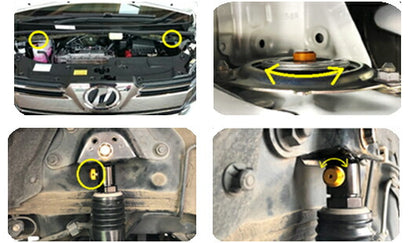 AXIS STYLING パーフェクトダンパー7G-S 純正フロントアッパーマウント無 トヨタ アルファード/ヴェルファイア GGH30W 2015〜2023