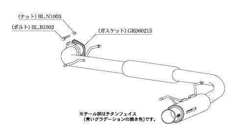 柿本改 Regu.06 & R インプレッサ CBA-GH8 2007/6〜2010/3 【B21329】 マフラー カキモト カキモト レグ06 & R