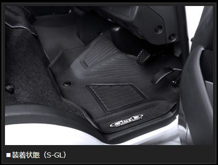 Genb コンフォートマット ブラックステッチ フロントセット トヨタ ハイエース TRH200/KDH200/GDH200系 OMF01KH