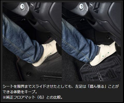 Genb コンフォートマット ブルーステッチ フロントセット トヨタ ハイエース TRH200/KDH200/GDH200系 OMF11BH