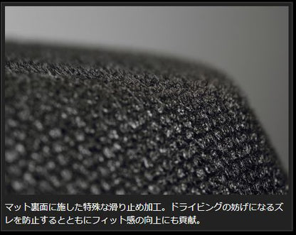 Genb コンフォートマット ブラックステッチ フロントセット トヨタ ハイエース TRH200/KDH200/GDH200系 OMF01KH