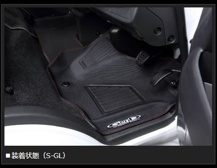 Genb コンフォートマット レッドステッチ フロントセット トヨタ ハイエース TRH200/KDH200/GDH200系 OMF01RH