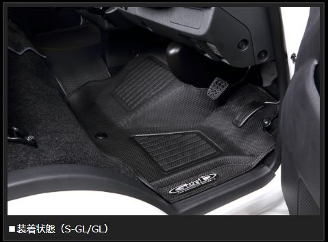 Genb コンフォートマット ブラックステッチ フロントセット トヨタ ハイエース TRH200/KDH200/GDH200系 OMF11KH