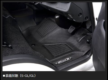 Genb コンフォートマット ブラックステッチ フロントセット トヨタ ハイエース TRH200/KDH200/GDH200系 OMF11KH