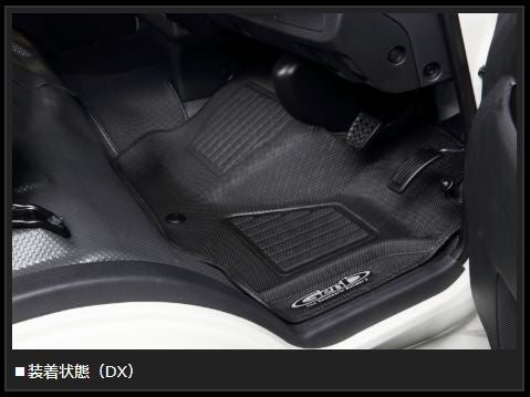 Genb コンフォートマット ブラックステッチ フロントセット トヨタ ハイエース TRH200/KDH200/GDH200系 OMF11KH