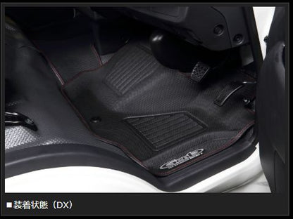 Genb コンフォートマット レッドステッチ フロントセット トヨタ ハイエース TRH200/KDH200/GDH200系 OMF11RH