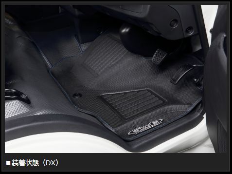 Genb コンフォートマット ブルーステッチ フロントセット トヨタ ハイエース TRH200/KDH200/GDH200系 OMF11BH