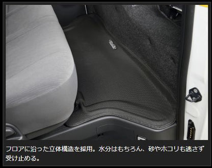Genb コンフォートマット ブラックステッチ セカンド トヨタ ハイエース TRH200/KDH200/GDH200系 OMS01KH