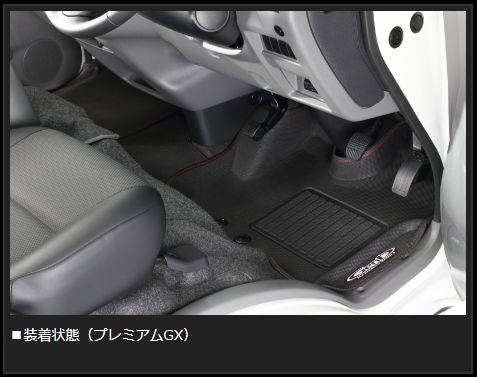 Genb コンフォートマット レッドステッチ フロントセット ニッサン NV350キャラバン E26 OMF01RC