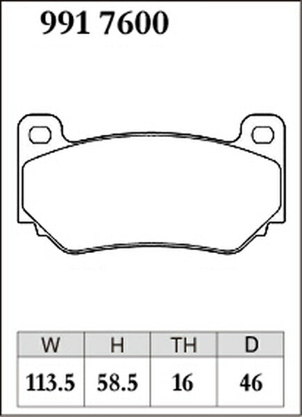 DIXCEL ブレーキパッド ESタイプ MG TF RD18K 2003/07〜 フロント左右セット 9917600