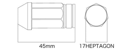DIGICAM クロモリレーシングナット 汎用品 CN7F4512AU-20/CN7F4515AU-20