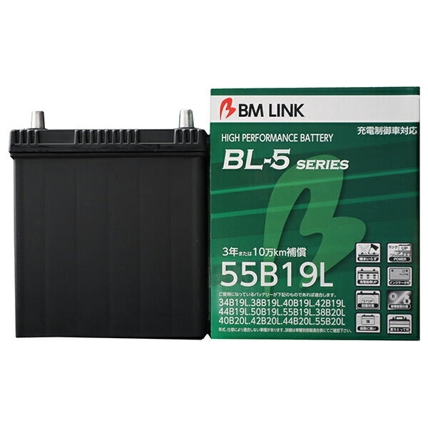 BM LINK BL-5 充電制御車対応バッテリー ホンダ フリード DBA-GB3 2010/05 55B19L