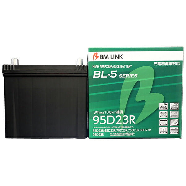BM LINK BL-5 充電制御車対応バッテリー スバル レガシィアウトバック DBA-BR9 2010/05 95D23R