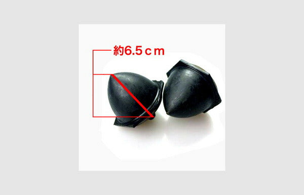 Spiegel ショートバンプラバー タイプ3 スズキ エブリイ DA64V/DA64W リア左右セット SKP-BRS07-03