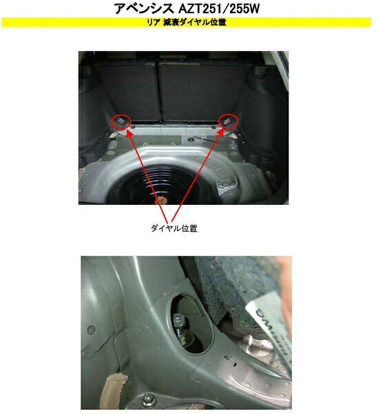 RS-R Best☆i Flexible Adjuster トヨタ アベンシスワゴン AZT255W 2003/10〜2008/12 FA124B