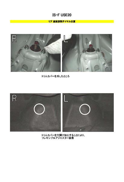 RS-R Racing☆i Flexible Adjuster レクサス IS F USE20 2007/12〜2014/05 FA224B